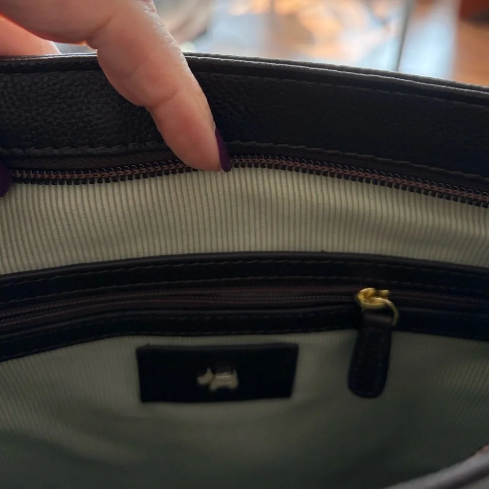 RADLEY LONDON Brown Pebbled Leather Crossbody Messenger Bag